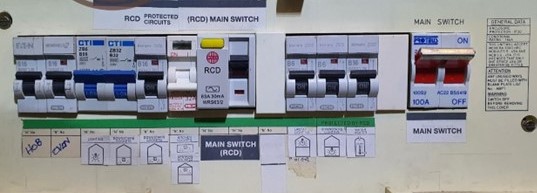 Mixed components on consumer unit - Electrical Faults Fixed