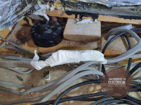 Electrical Faults Fixed - Electrical Cable in an Attic