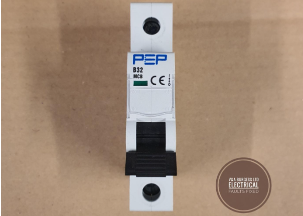 The front of a Miniature Circuit Breaker - Electrical Faults Fixed