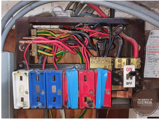 An Old Fuse Box Circa 1960 - Electrical Faults Fixed