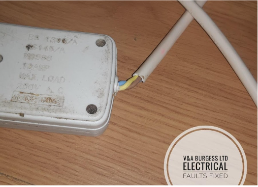 Damaged Electrical Cord - Electrical Faults Fixed