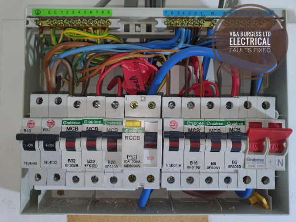 Consumer Unit Cover Removed for Inspection - Electrical Faults Fixed