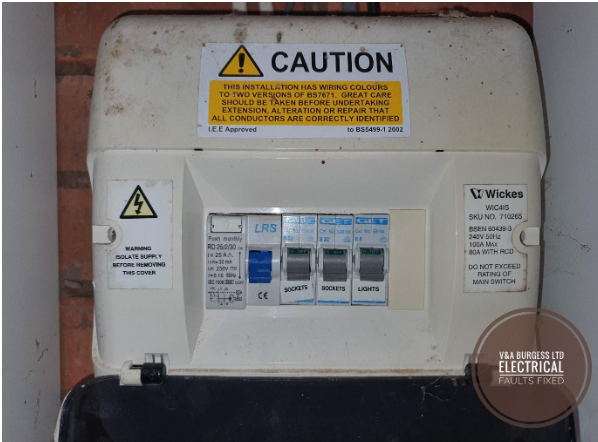 An older consumer unit that should be regularly tested - Electrical Faults Fixed