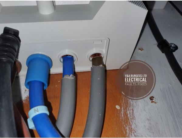 A C1 and C2 Hazard discovered on an Electrical Inspection. Unsatisfactory EICR