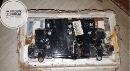 Burnt out connections in socket - Electrical Faults Fixed