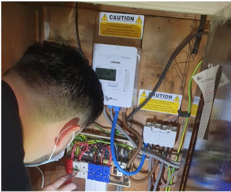 Electrical Faults Fixed - Electrician working