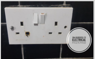 Melted Plug Socket - Electrical Faults Fixed