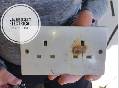 Burnt Plug Socket - Electrical Faults Fixed