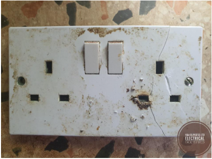 Damaged plug socket - Electrical Faults Fixed